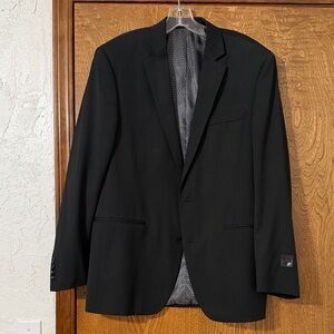 JF J.Ferrar Sleek Black Sport Coat